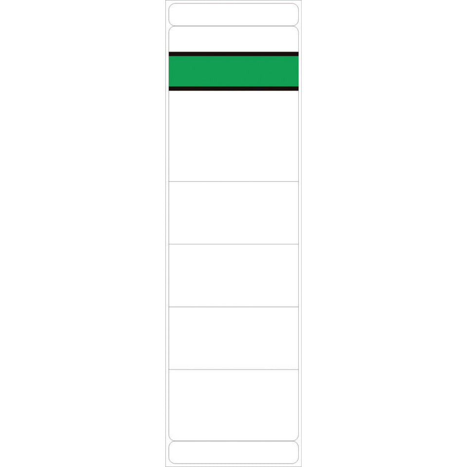 Ordnerrückenschild selbstklebend, 60 x 192 mm, breit/kurz, 10 Stück, weiß  5845 NEUTRAL 5845  skl  Pg 10St