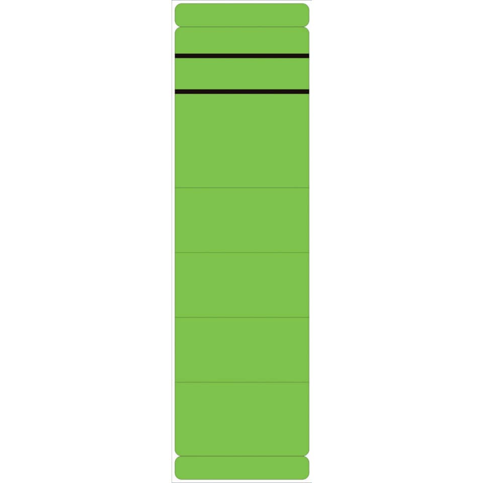 Ordnerrückenschild selbstklebend, 60 x 192 mm, breit/kurz, 10 Stück, grün  5849 NEUTRAL 5849  skl  Pg 10St
