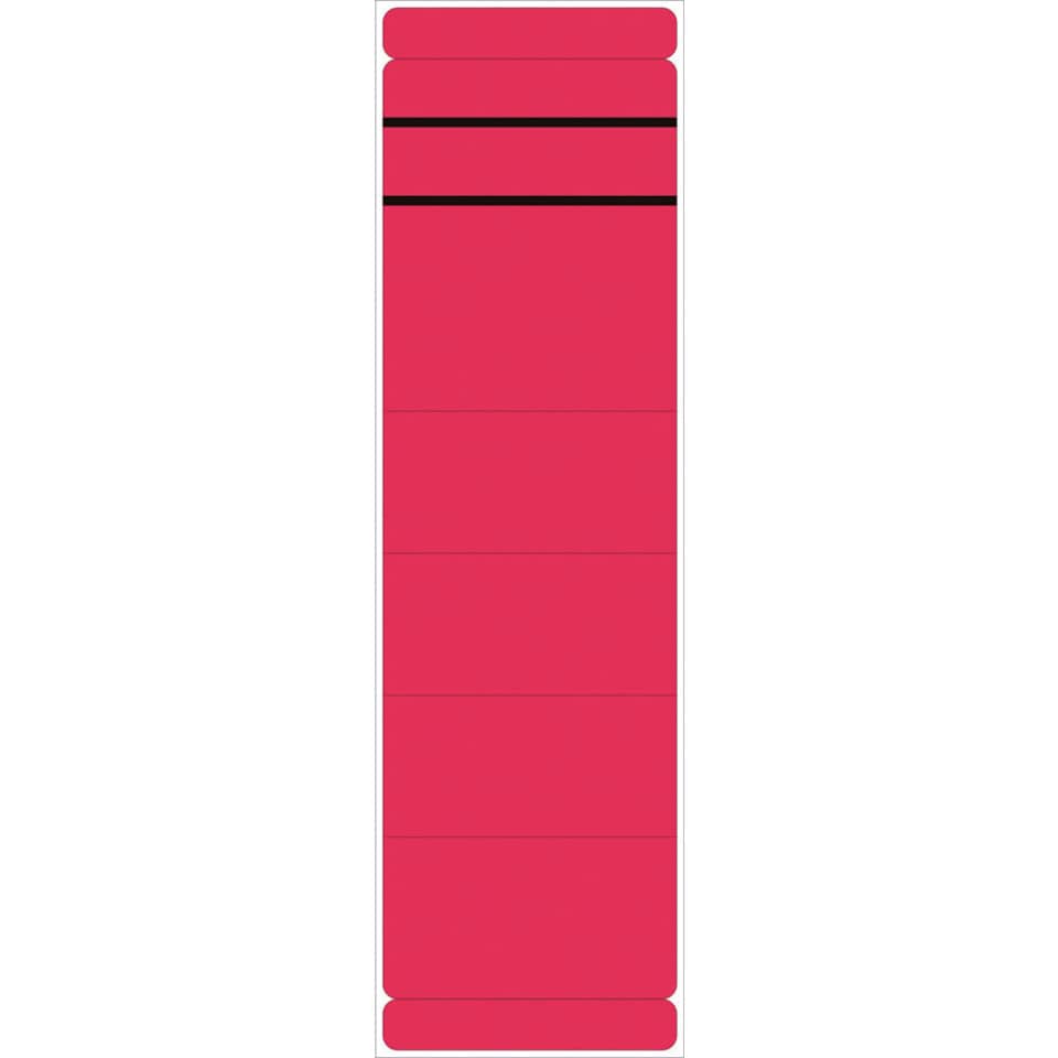 Ordnerrückenschild selbstklebend, 60 x 192 mm, breit/kurz, 10 Stück, rot  5846 NEUTRAL 5846  skl  Pg 10St