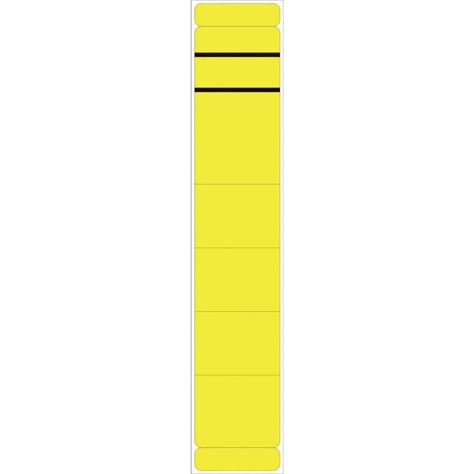 Ordnerrückenschild selbstklebend, 39 x 192 mm, schmal/kurz, 10 Stück, gelb  5853 NEUTRAL 5853  skl  Pg 10St