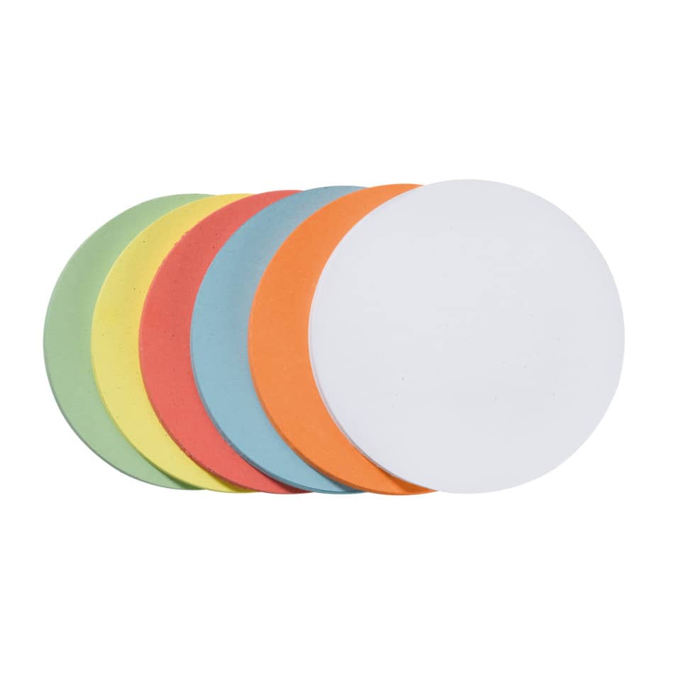 Moderationskarte - selbstklebend, Ø 140 mm, Altpapier, 300 Stück, sortiert FRANKEN UMZS1499 FRANKEN UMZS1499 300ST skl.