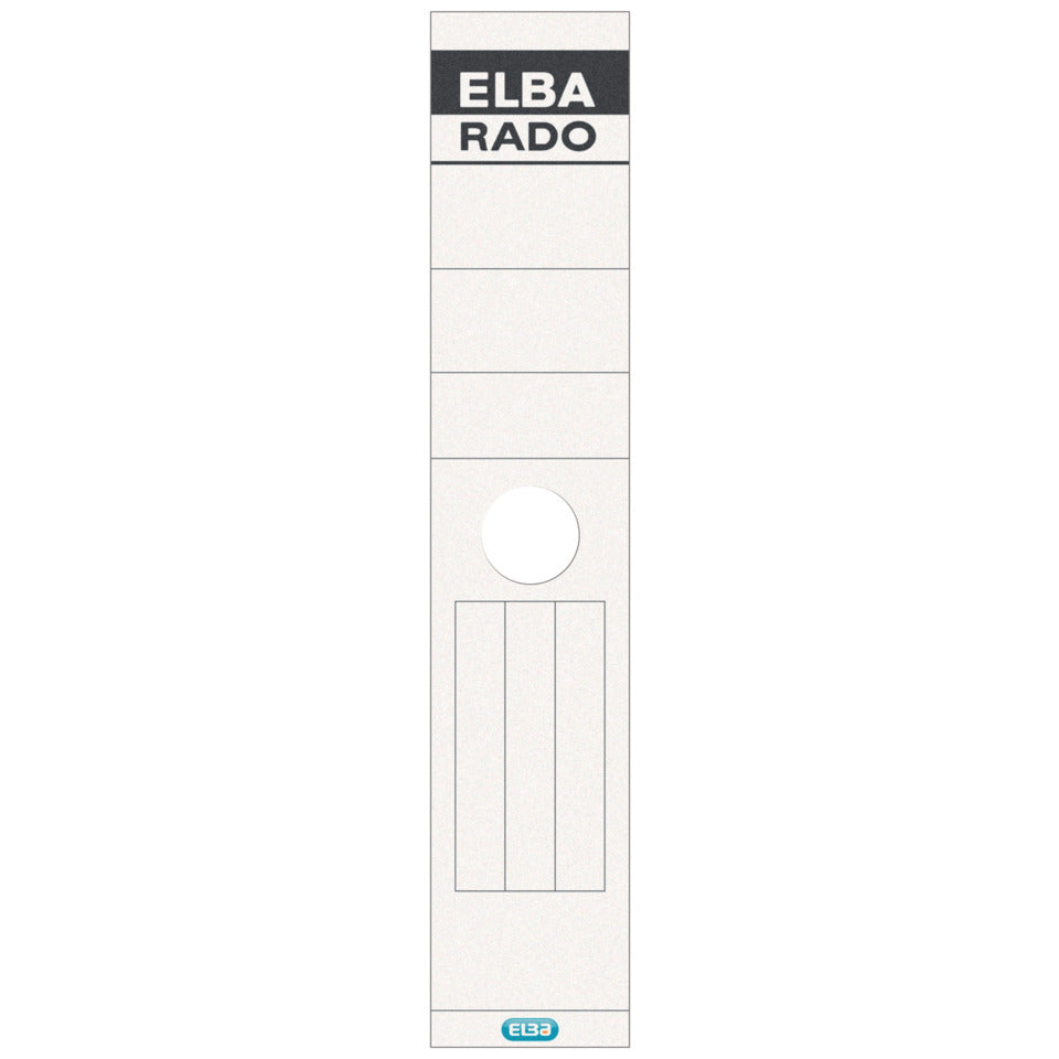Hängeordner-Rückenschild selbstklebend, 59 x 290 mm, breit/lang, 10 Stück, weiß ELBA 100420958 ELBA 100420958 04407