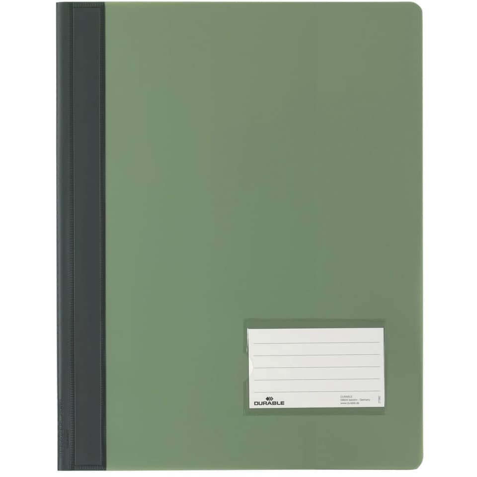Schnellhefter DURALUX®, transluzente Folie, für A4 Überbreit, 245 x 310 mm, grün DURABLE 2680 05 DURABLE 2680 05 Plastik