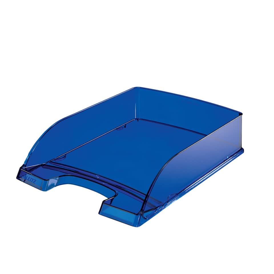 Briefkorb Transparent Plus, A4, Polystyrol, dunkelblau LEITZ 5226-00-39