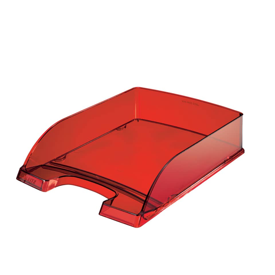 Briefkorb Transparent Plus, A4, Polystyrol, dunkelrot LEITZ 5226-00-28