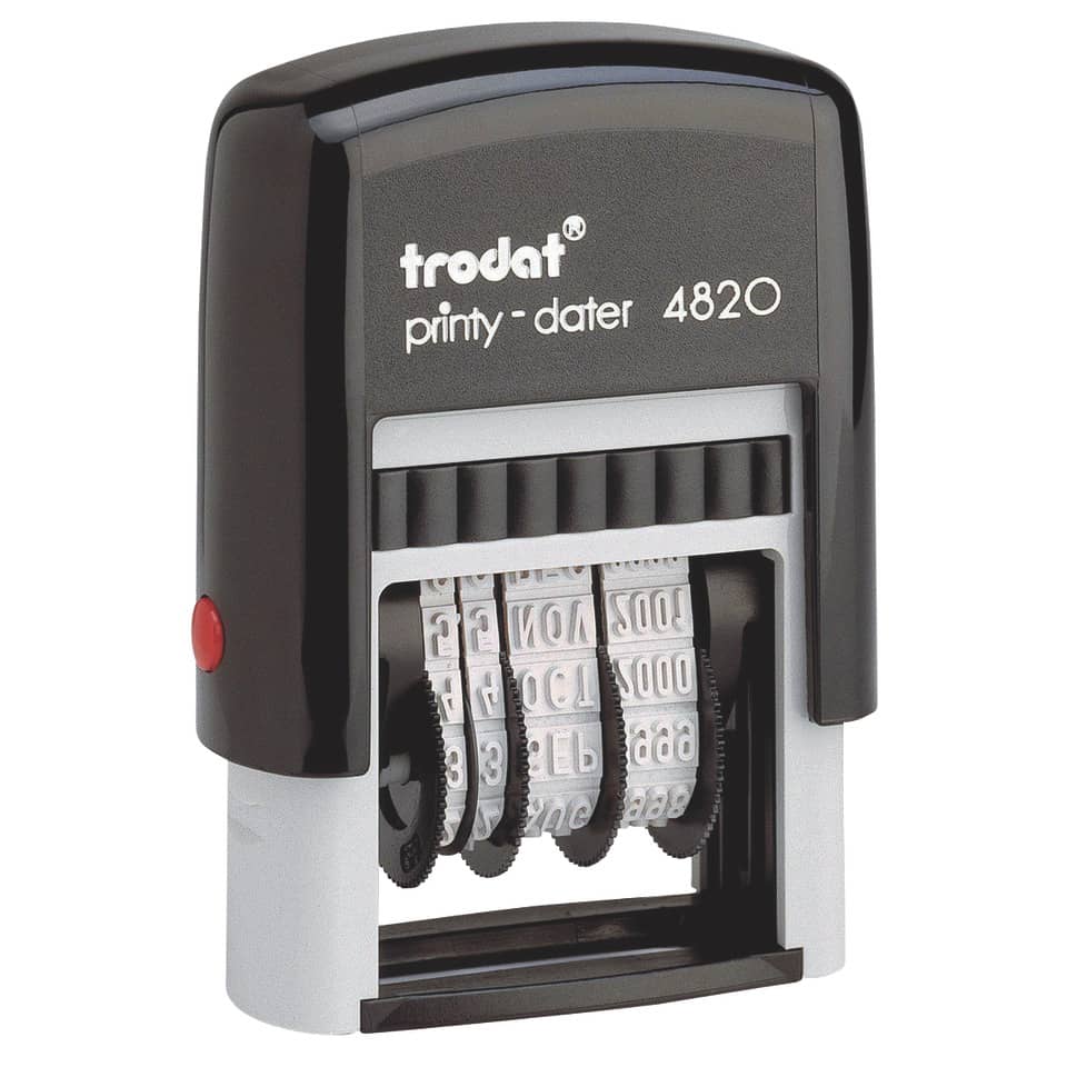 Datumsstempel Printy 4mm, schwarz TRODAT 4820 TRODAT 4820 4mm schwarz