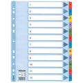 Kartonregister 1-12, A4, Karton, 12 Blatt, weiss ESSELTE 100162 ESSELTE 100162 Karton fbg.Tabs