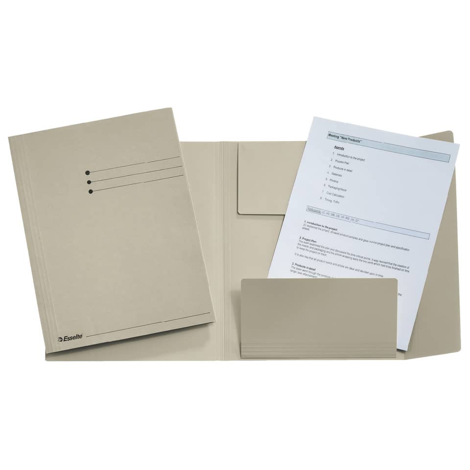 Jurismappe, A4, Manilakarton, grau ESSELTE 1033307 ESSELTE 1033307 Manila RC 275g