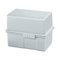 Karteibox DIN A8 quer, mit A-Z Register und 100 Karten, lichtgrau HAN 978-11D HAN 978-11 Kt+Reg
