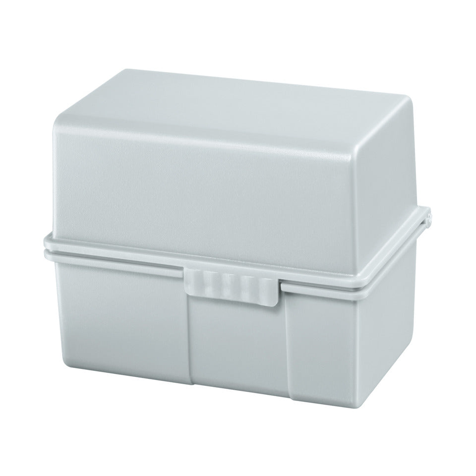 Karteibox DIN A8 quer, mit A-Z Register und 100 Karten, lichtgrau HAN 978-11D HAN 978-11 Kt+Reg