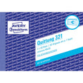Quittung inkl. MwSt., A6 quer, Blaupapier, 2x50 Blatt AVERY ZWECKFORM 321 ZWECKFORM 321 o,Mwst,Nachw,