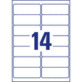 Adress-Etiketten, 99,1x38,1mm, 350 Stück, weiß AVERY ZWECKFORM J8163-25 J816325  99.1x38.1 350ST