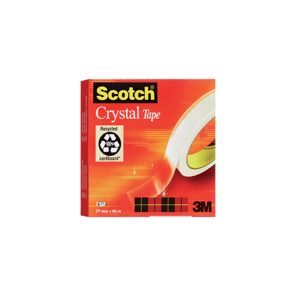 Klebefilm Crystal, 19mmx66m SCOTCH C6001966