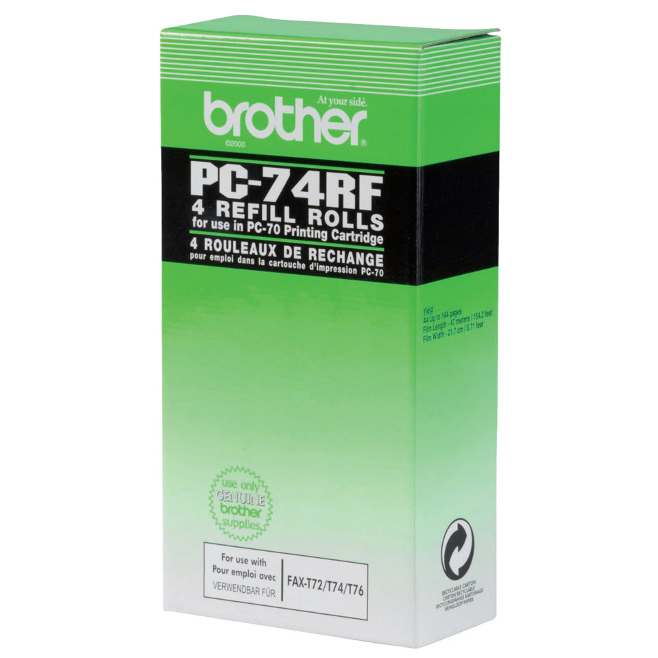 Thermotransferrolle PC-74RF, 4 x 144 Seiten BROTHER PC74RF BROTHER PC74RF 4 Stück