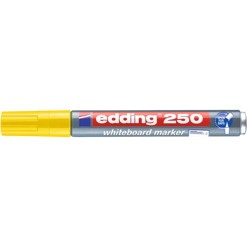 Boardmarker 250, 1,5-3mm, Rundspitze, gelb EDDING 4-250005 EDDING 4-250005 Rundspitze nachfüllbar