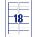 J8871-5 Magnet-Schilder, 78 x 28 mm, spezialbeschichtet, 5 Blatt/90 Etiketten...