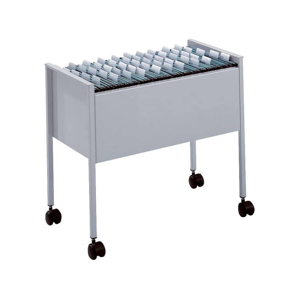 Hängemappenwagen ECONOMY 80 A4, für ca. 80 Hängemappen A4, metallic silber DURABLE 3095 23