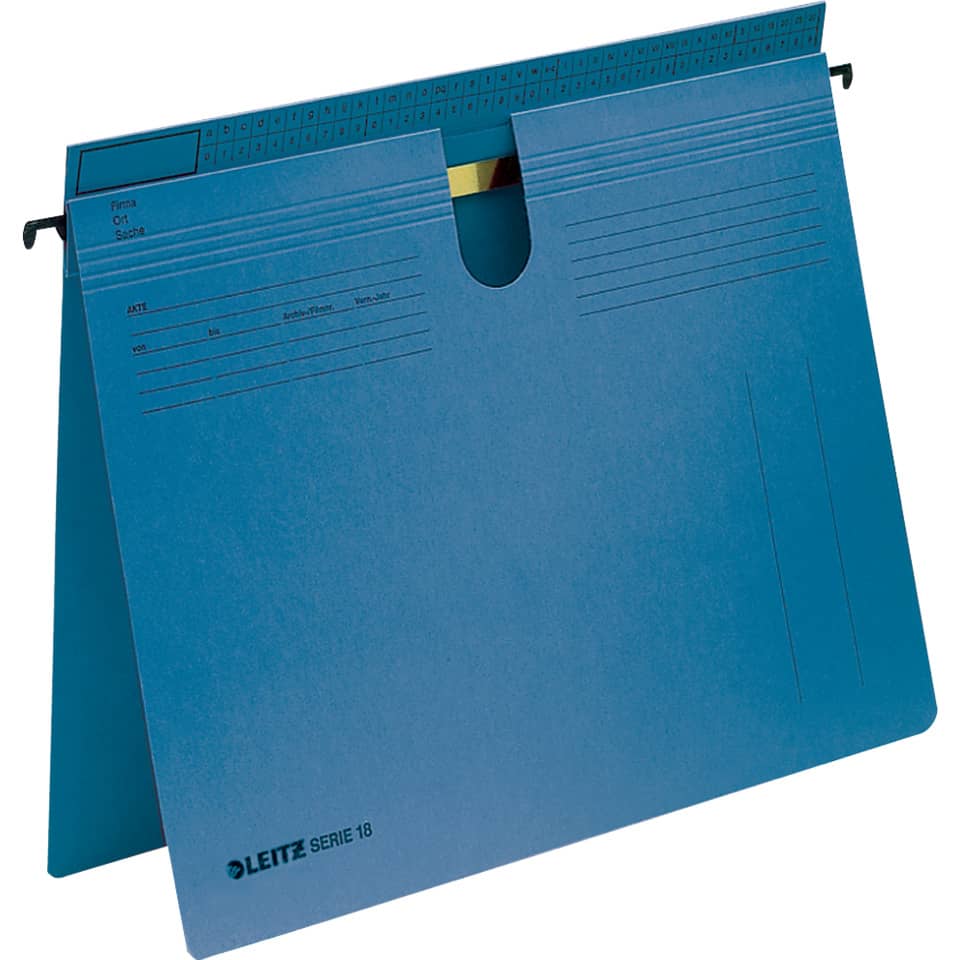 Hängehefter Serie 18, A4, 250g/m², kfm-/Amtsheftung, blau LEITZ 1814-00-35 LEITZ 18140035 250g Serie 18