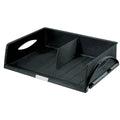 Briefkorb Sorty Jumbo, A3 quer, Polystyrol, schwarz LEITZ 5232-00-95 LEITZ 52320095 mit Trennwand