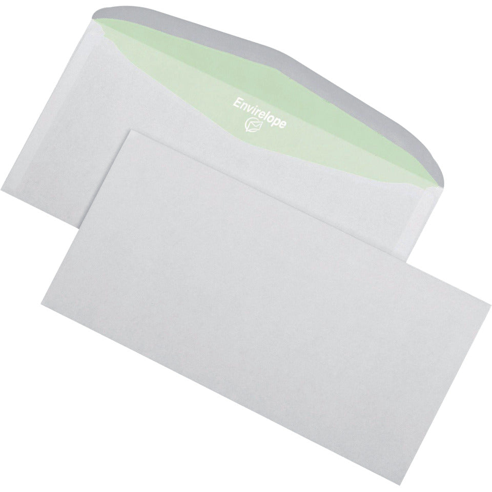 Briefumschlag ohne Fenster, DIN lang, 80g/m², nassklebend, 1000 Stück, weiß ENVIRELOPE 30005401 ENVIRELOPE 30005401 1000ST
