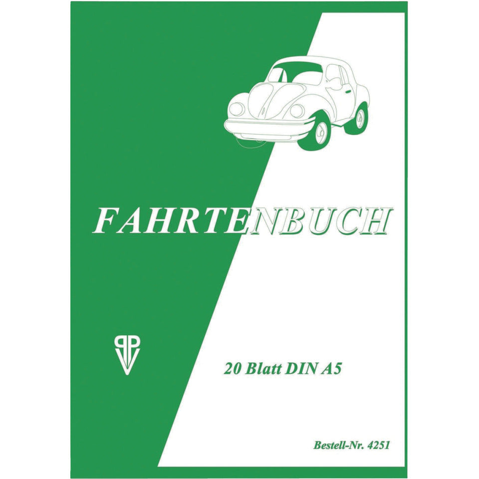 Fahrtenbuch, A5, 20 Blatt PVP 4251