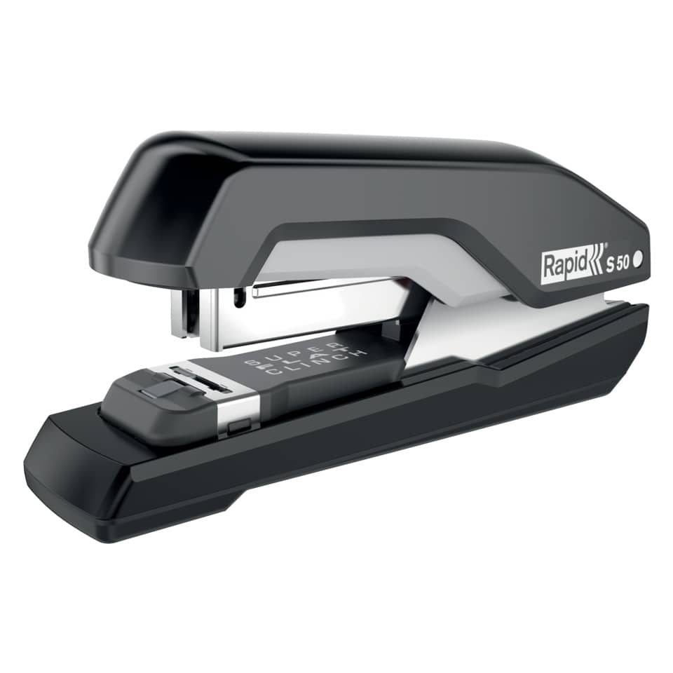 Heftgerät Supreme S50, 50 Blatt, Einlegetiefe 40 mm, schwarz/grau RAPID 5000543 RAPID 5000543  50 Blatt