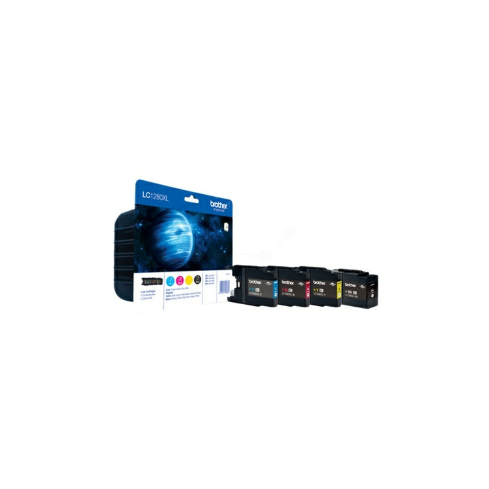 Inkjetpatrone Multipack XL, 4-farbig BROTHER LC1280XLVALBP