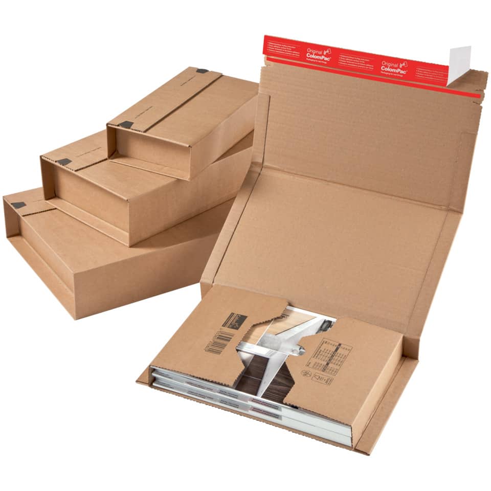 Wickelversandverpackung, 302x215x80mm, braun COLOMPAC 30000222