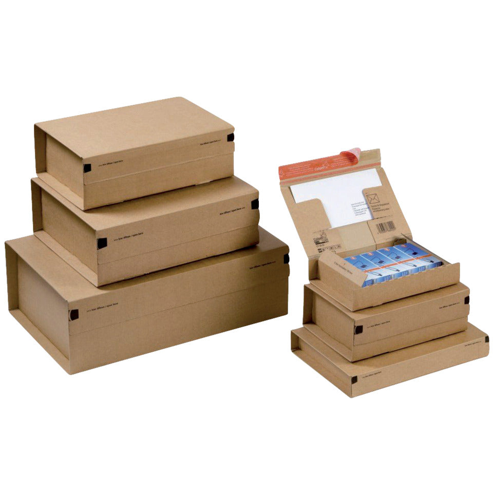 Versandkarton Post-Box, 300x212x43mm, braun COLOMPAC 30000269 COLOMPAC 30000269 300x212x43