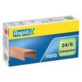 Heftklammern 24/6mm Standard, verkupfert, 1000 Stück RAPID 24855700 RAPID 24855700  1000St