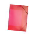 Gummizugmappe, A3, Kunststoff, transparent rot FOLIA 6993 FOLIA 6993  Kunststoff