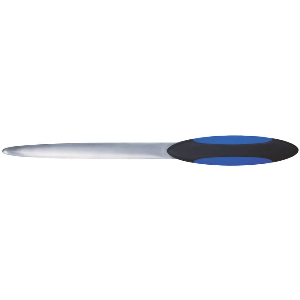 Brieföffner Soft mit gerade Klinge, 23cm, Edelstahl, schwarz/blau WEDO 147954 WEDO 147954 Soft Griff