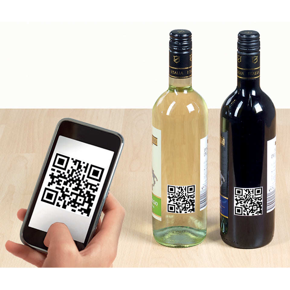 QR-Code Etiketten permanent, 40x40mm, 600 Stück, weiß HERMA 9642 HERMA 9642 QR-Code
