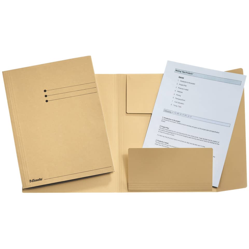 Jurismappe, A4, Manilakarton, chamois ESSELTE 1033304 ESSELTE 1033304 Manila RC 275g