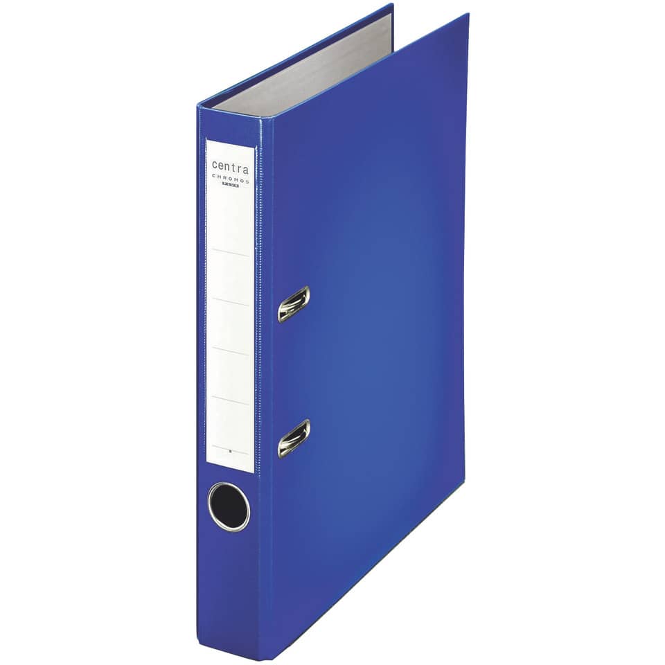 Ordner Plastik Chromos, mit Schlitzen, A4, 55 mm, blau CENTRA 231132