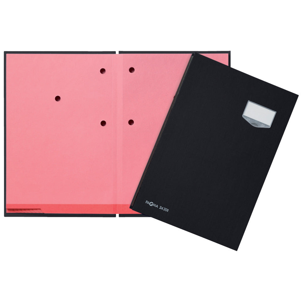 Unterschriftsmappe DE LUXE, Stoffeinband 20 teilig, schwarz PAGNA 24201-04 PAGNA 24201-04 Leinen kasch.