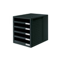 Schubladenbox SCHRANK-SET 5 offene Schubladen schwarz HAN 1401-13D HAN 1401-13  5 offene Schuebe
