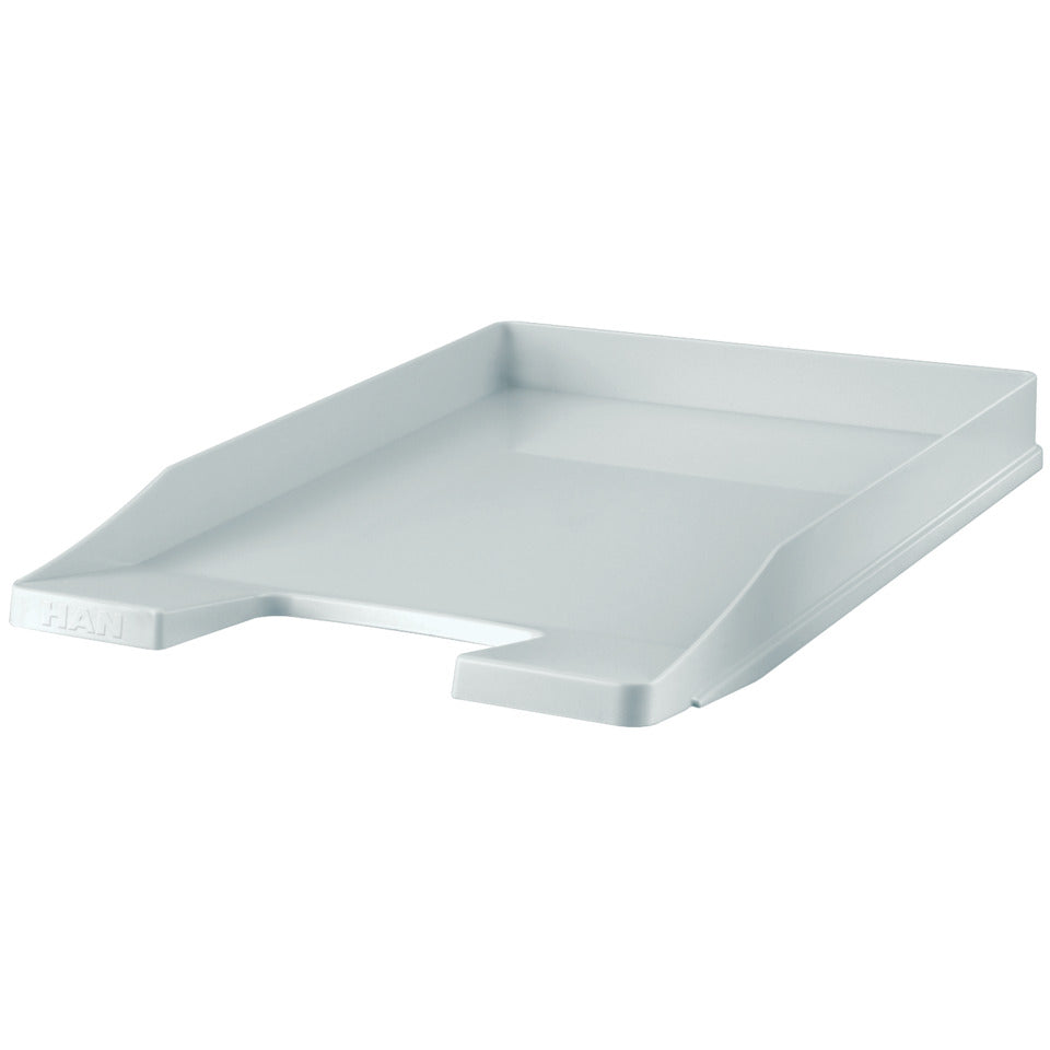 Briefablage JUNIOR, DIN A4/C4, flach, stabil, stapelbar, lichtgrau HAN 1025-11D HAN 1025-11 Standard