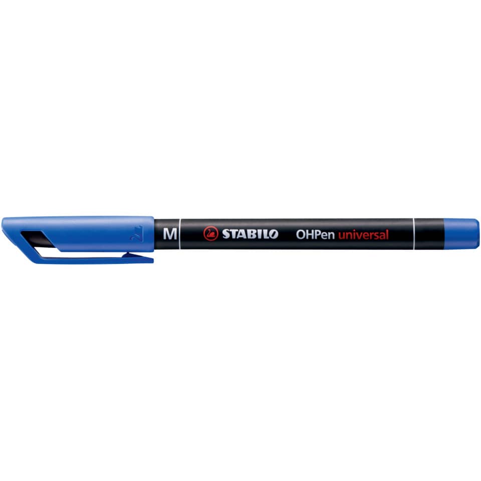 Folienstift OHPen universal, 1 mm, permanent, blau STABILO 843/41 STABILO  843/41 permanent