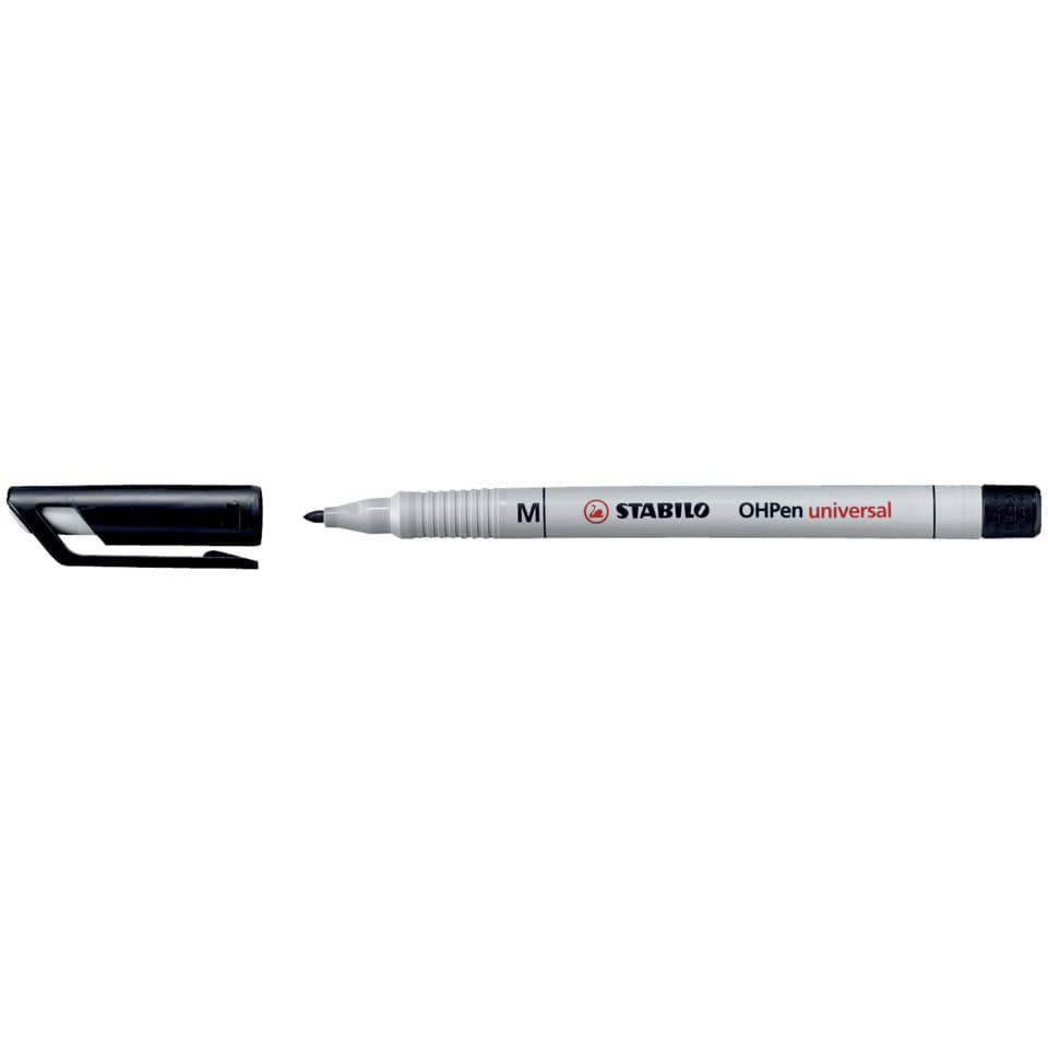 Folienstift OHPen universal, 1 mm, wasserlöslich, schwarz STABILO 853/46 STABILO 853/46 wasserlöslich
