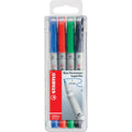 Folienstift OHPen universal, 0,4 mm, wasserlöslich, Etui mit 4 Stiften STABILO 851/4 STABILO  851/4 wasserlöslich