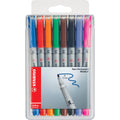 Folienstift OHPen universal, 1 mm, wasserlöslich, Etui mit 8 Stiften STABILO 853/8 STABILO 853/8 wasserlöslich