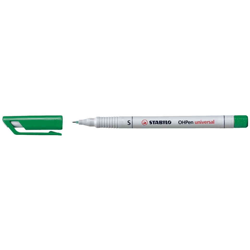 Folienstift OHPen universal, 0,4 mm, wasserlöslich, grün STABILO 851/36 STABILO 851/36 wasserlöslich