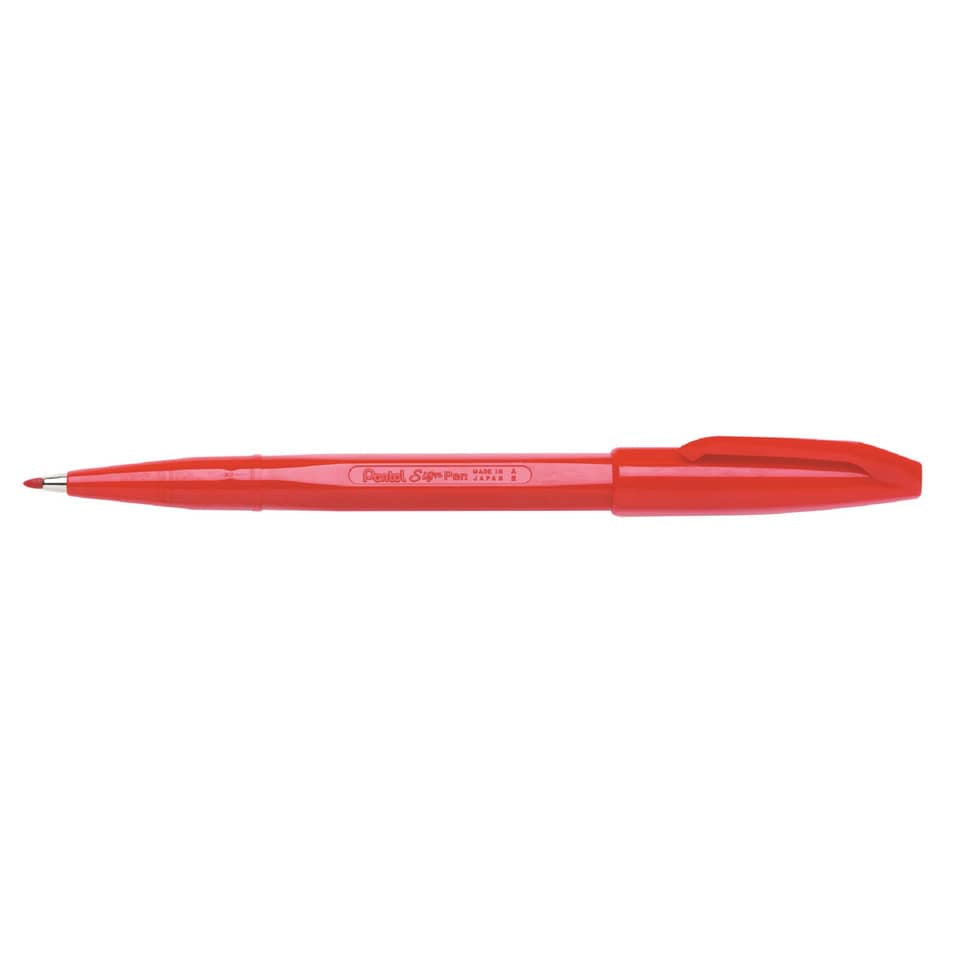 Faserschreiber Sign Pen S520, 0,8mm, rot PENTEL S520-B