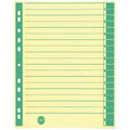 Trennblatt A4 100 Stück chamois/grün   ungeöst  9541101100 9541101100 ungeöst