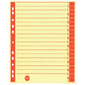 Trennblatt A4 100 Stück chamois
/rot   ungeöst  9541103100 9541103100 ungeöst