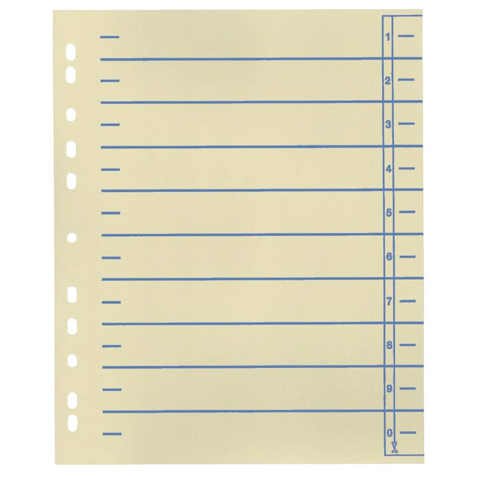 Trennblatt, A4, 230g/m², 100 Stück, blau  9531104100 9531104100 230g