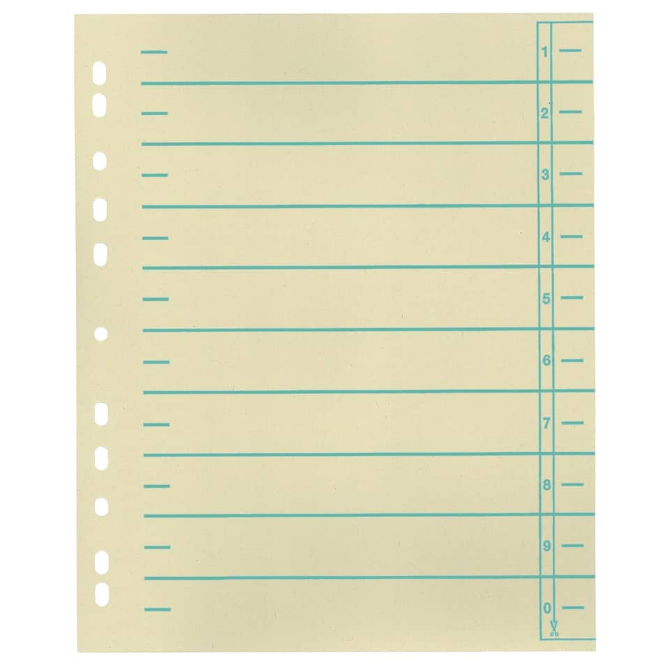 Trennblatt, A4, 230g/m², 100 Stück, grün  9531101100 9531101100 230g