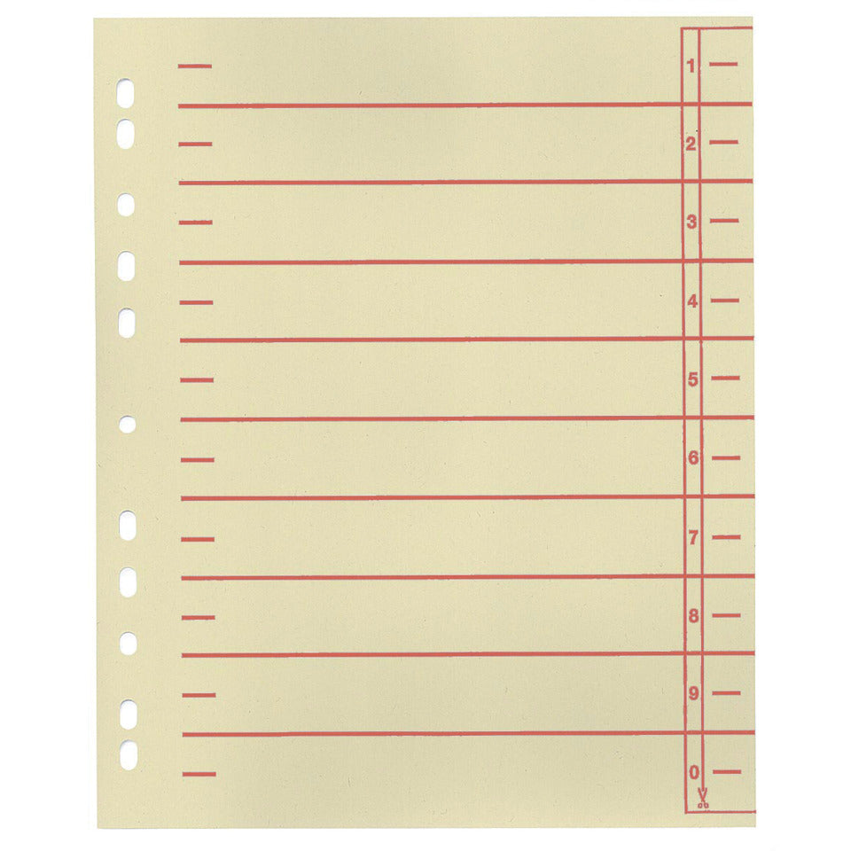 Trennblatt, A4, 230g/m², 100 Stück, rot  9531103100 9531103100 230g