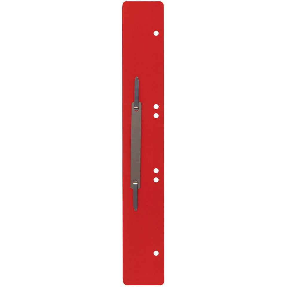 Heftstreifen mit Metalldeckleiste, 45 x 310 mm, PP, 25 Stück, rot Q-CONNECT 3011000300 Q-CONNECT 3011000300 Metalldeckleiste